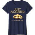 thumbnail image 1 of 50th Wedding Anniversary T-Shirt Just Married 50 Years Ago T-Shirt, 1 of 2