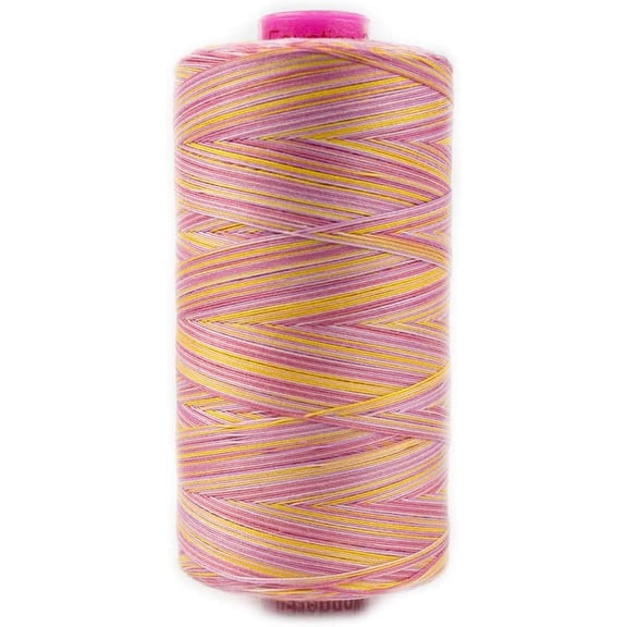 , 50wt double gassed Egyptian cotton, in variegated colors