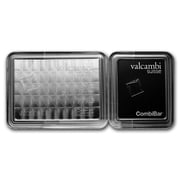 50x 1 gram Palladium CombiBar  - Valcambi Suisse In Assay