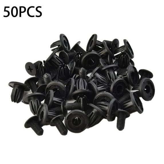 50x 10mm Hole Car Rivet Push Clips Retainer Door Trim Panel Clip Fastener