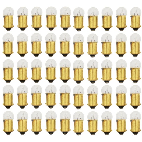 50x 53 Light Bulb Miniature Gauge Cluster Instrument Panel 12V G3-1/2 BA9S