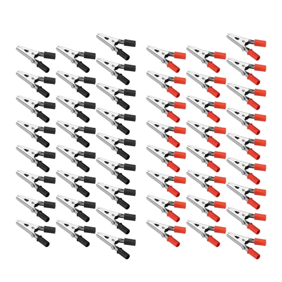50x Alligator Clips for Electrical Testing and Miniature Clamping Sturdy, Reliable, Versatile