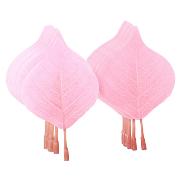 50x Artificial Leaves Artificial Leaves Artificial Plants Leaves DIY Plant Leaves Floristry Plants Crafts Pink