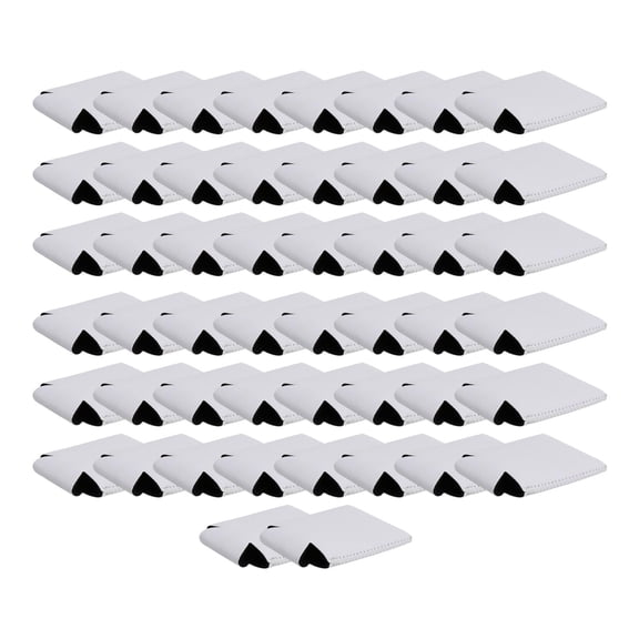 50x Blank Can s Sleeves Collapsible Cover Coolies Can Sleeves Drinks Sleeves for Party Monograms Events Weddings