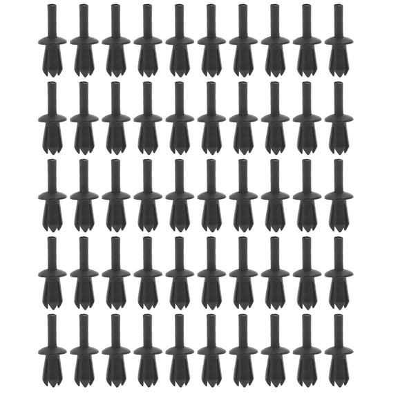 50x Car Rivets, 5mm Plastic Retainer Clips Car Fasteners Push Pin Rivets Bumper for BMW Parts