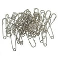 thumbnail image 1 of 50x Large Jumbo Safety Pins Heavy Duty 3 Sizes Scarf Brooch Sewing Art Craft - 50x13mm, 1 of 6