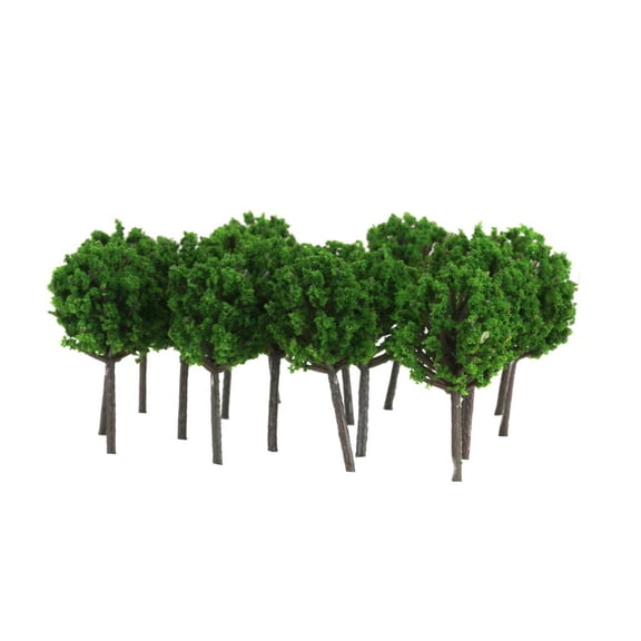 50x Model Train Layout Trees Railway Building Garden Scenery 4cm