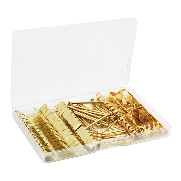 50x Picture Hanger Wall Clock Hooks Mirror Hangers Picture Hanging Professional Metal Picture Hooks for House Decoration on