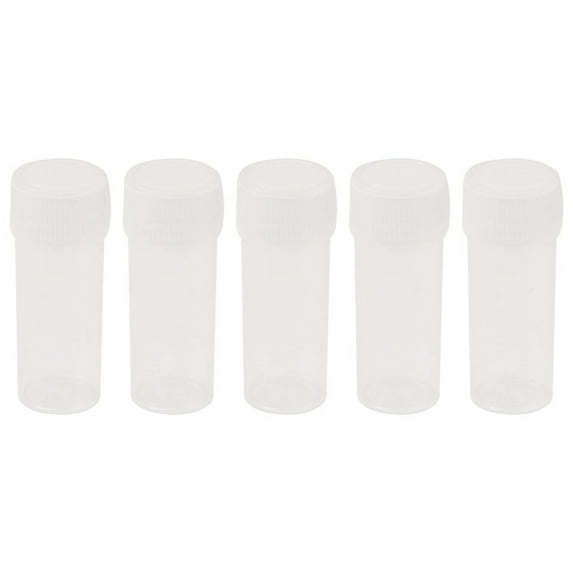 50x Sample 5ml Test Tube Lab Small Vial Storage Container+Lid