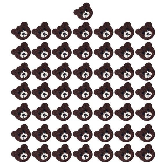 50x/Set Bear Shaped Buttons Sewing Buttons Buttons 2 Hole Buttons Decorative Buttons for Project