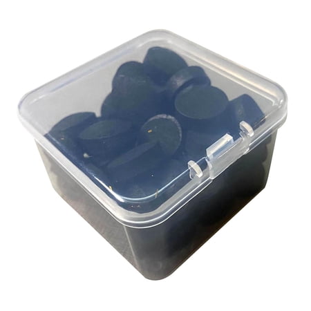 50x Soft Leather Snooker Pool Tips Glue on Billiard Replacement Stick Tips Stick Tips Professional for Outdoor Indoor