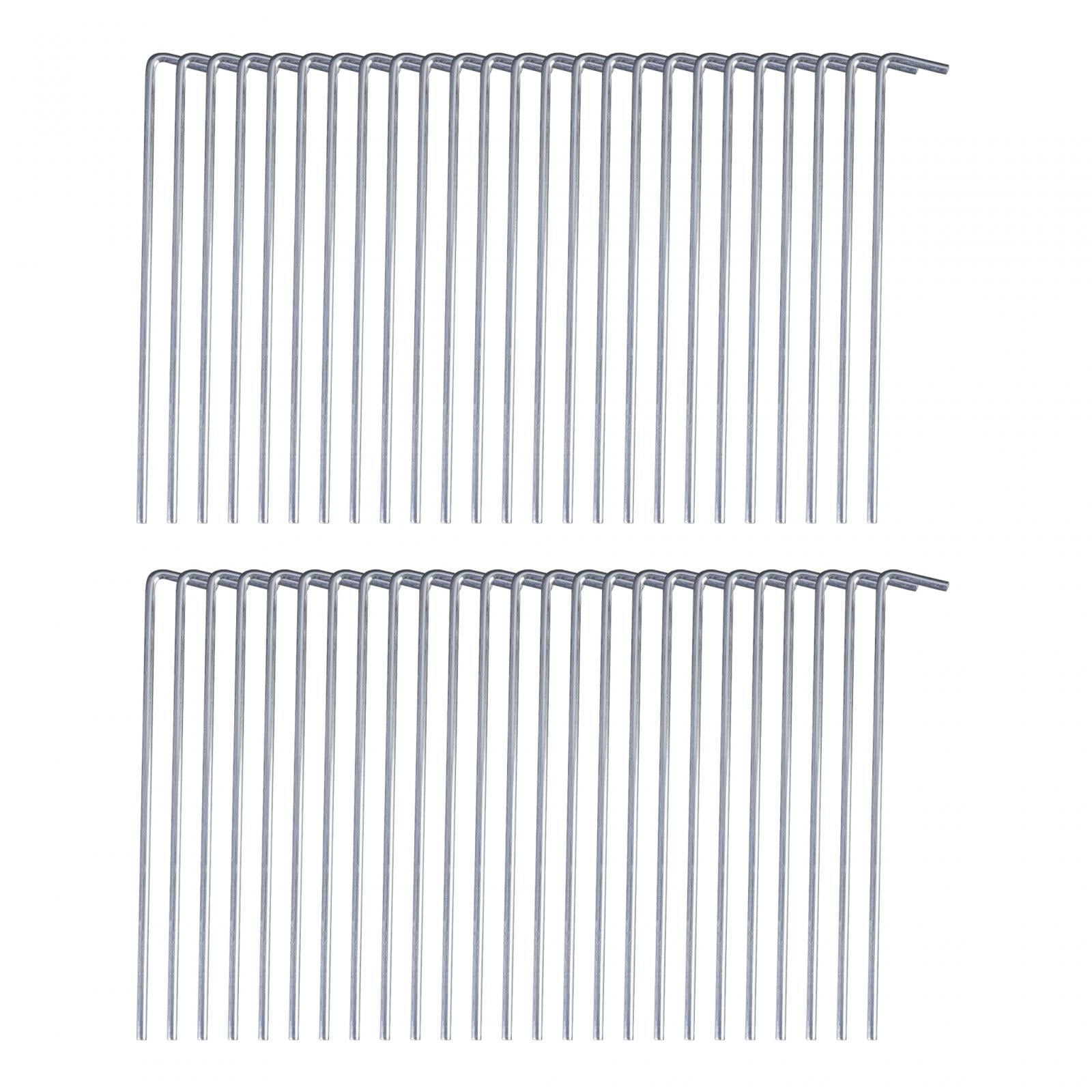 50x Tent Pegs Heavy Duty Tent Stakes Multifunctional Tarp Hooks Tent Stakes Aluminum Alloy for Hiking Netting Tarpaulin Football Nets Sheds 0.5cmx20cm
