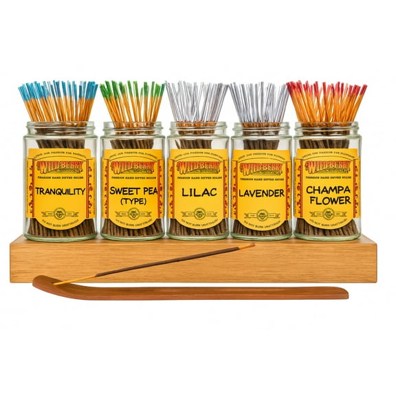 50x Wild Berry Shorties Incense Sticks - Serene Bloom - Variety Pack