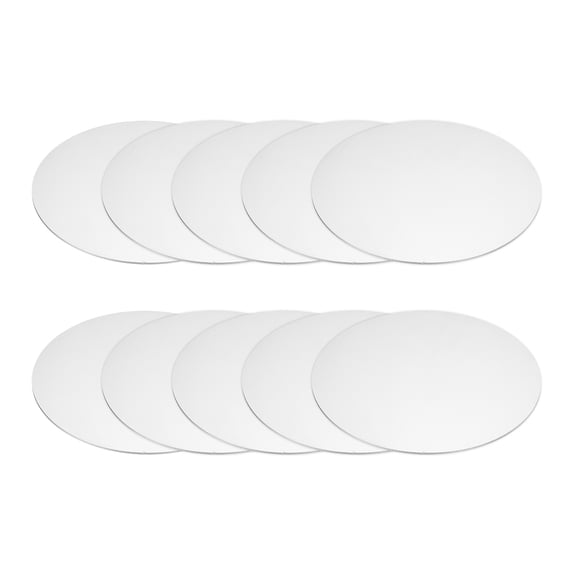 50x1.5mm Stainless Steel Disc, Metal Circle Stamping Blank Tags Round Circle Plate, Silver 10 Pcs