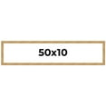 thumbnail image 1 of 50x10 Frame Beige Real Wood Picture Frame Width 1.25 inches | Interior Frame Depth 0.5 inches |, 1 of 8