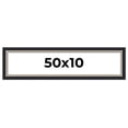 thumbnail image 1 of 50x10 Frame Black Real Wood Picture Frame Width 2.25 Inches | Interior Frame Depth 0.5 Inches |, 1 of 8