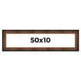 thumbnail image 1 of 50x10 Frame Brown Walnut Gold Ornate Trim Solid Wood Plein Air Picture Frame | 3 Inch Moulding, 1 of 8