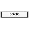 thumbnail image 1 of 50x10 Frame Brushed Silver Solid Wood Picture Frame | 0.75 Inch Moulding Width | Rabbet Depth 0.75, 1 of 5