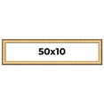 thumbnail image 1 of 50x10 Frame Gold Plein Aire Solid Wood Picture Frame Width 2 Inches | Interior Frame Depth 0.5, 1 of 8