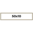 thumbnail image 1 of 50x10 Frame Grey Solid Wood Picture Frame Width 1 Inches | Interior Frame Depth 0.5 Inches |, 1 of 8