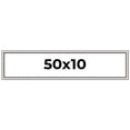 thumbnail image 1 of 50x10 Frame Silver Real Wood Picture Frame Width 1.25 Inches | Interior Frame Depth 0.5 Inches |, 1 of 8