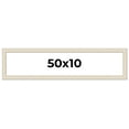 thumbnail image 1 of 50x10 Frame White Real Wood Picture Frame Width 1.75 inches | Interior Frame Depth 0.5 inches |, 1 of 8