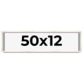 thumbnail image 1 of 50x12 Frame White Wash Solid Wood Picture Frame | 0.75 Inch Moulding Width | Includes UV Acrylic, 1 of 8
