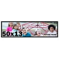 50x13 Frame Black Solid Wood Picture Frame | 0.75 Inch Moulding Width ...