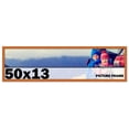thumbnail image 1 of 50x13 Frame Honey Pecan Brown Picture Frame - Modern Photo Frame Includes UV Acrylic Shatter Guard, 1 of 8