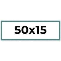 50x15 Frame Blue Rustic Barnwood Solid Wood Picture Frame Width 1.25 Inches | Interior Depth 0.5