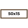 thumbnail image 1 of 50x15 Frame Gold Brown Plein Air Vintage Solid Wood Picture Frame | 1.75 Inches Moulding Width |, 1 of 8