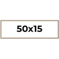 thumbnail image 1 of 50x15 Frame Silver Real Wood Picture Frame Width 0.75 Inches | Interior Frame Depth 0.5 Inches |, 1 of 8