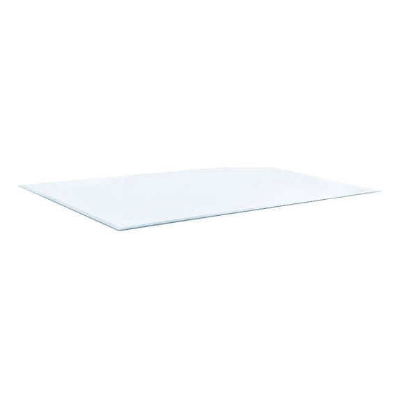 50x18" 6mm Rectangular Glass Top Clear