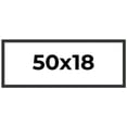 thumbnail image 1 of 50x18 Frame Black Real Wood Picture Frame Width 1.25 Inches | Interior Frame Depth 0.5 Inches |, 1 of 8