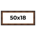 thumbnail image 1 of 50x18 Frame Brown Walnut Gold Ornate Trim Solid Wood Plein Air Picture Frame | 3 Inch Moulding, 1 of 8