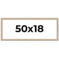 thumbnail image 1 of 50x18 Frame White Real Wood Picture Frame Width 1.5 inches | Interior Frame Depth 0.5 inches |, 1 of 8
