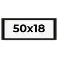 thumbnail image 1 of 50x18 Shadow Box Black Solid Wood Display Picture Frame | 1 Inch Rabbet Depth | | 1.375 Inch, 1 of 4