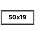 thumbnail image 1 of 50x19 Frame Black Real Wood Picture Frame Width 2.25 Inches | Interior Frame Depth 0.5 Inches |, 1 of 8