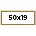 thumbnail image 1 of 50x19 Frame Black and Gold Distressed Solid Wood Sonoma Picture Frame | 1.625 Inch Moulding Width |, 1 of 8