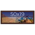 thumbnail image 1 of 50x19 Frame Executive Brown Round Mahogany Finish Solid Wood Picture Frame | 1.25 Inch Moulding, 1 of 8