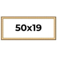 thumbnail image 1 of 50x19 Frame Gold Plein Aire Solid Wood Picture Frame Width 2 Inches | Interior Frame Depth 0.5, 1 of 8