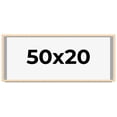 thumbnail image 1 of 50x20 Frame Beige Real Wood Picture Frame Width 0.75 inches | Interior Frame Depth 0.5 inches |, 1 of 8
