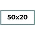 thumbnail image 1 of 50x20 Frame Blue Rustic Barnwood Solid Wood Picture Frame Width 1.25 Inches | Interior Depth 0.5, 1 of 8