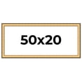 thumbnail image 1 of 50x20 Frame Gold Plein Aire Solid Wood Picture Frame Width 2 Inches | Interior Frame Depth 0.5, 1 of 8