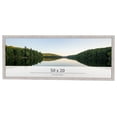 thumbnail image 1 of 50x20 Frame White Real Wood Picture Frame Width 0.75 inches | Interior Frame Depth 0.5 inches |, 1 of 8