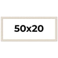 thumbnail image 1 of 50x20 Frame White Real Wood Picture Frame Width 1.75 inches | Interior Frame Depth 0.5 inches |, 1 of 8