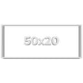 thumbnail image 1 of 50x20 Shadow Box Frame White | 2 Inches Deep Real Wood Contemporary Shadowbox Display Frame | UV, 1 of 8