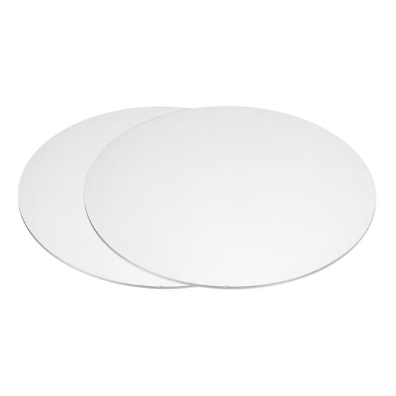 50x2mm Stainless Steel Disc, Metal Circle Stamping Blank Tags Round Circle Plate, Silver 2 Pcs