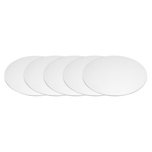 50x2mm Stainless Steel Disc, Metal Circle Stamping Blank Tags Round Circle Plate, Silver 5 Pcs