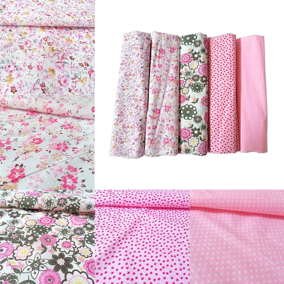 50x50cm Squares Different Pattern Cotton Patchwork Fabric Bundle Quilting Scrapbooking Sewing Artcraft DIY Fabric - Pink Series